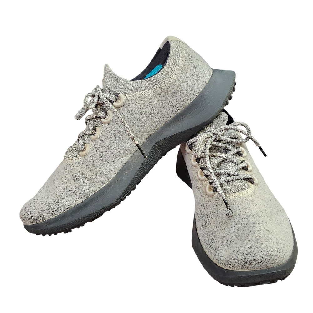 Allbirds Tree Dasher 2 Blizzard Grey Black Running Shoes Mens 12.5 Sustainable